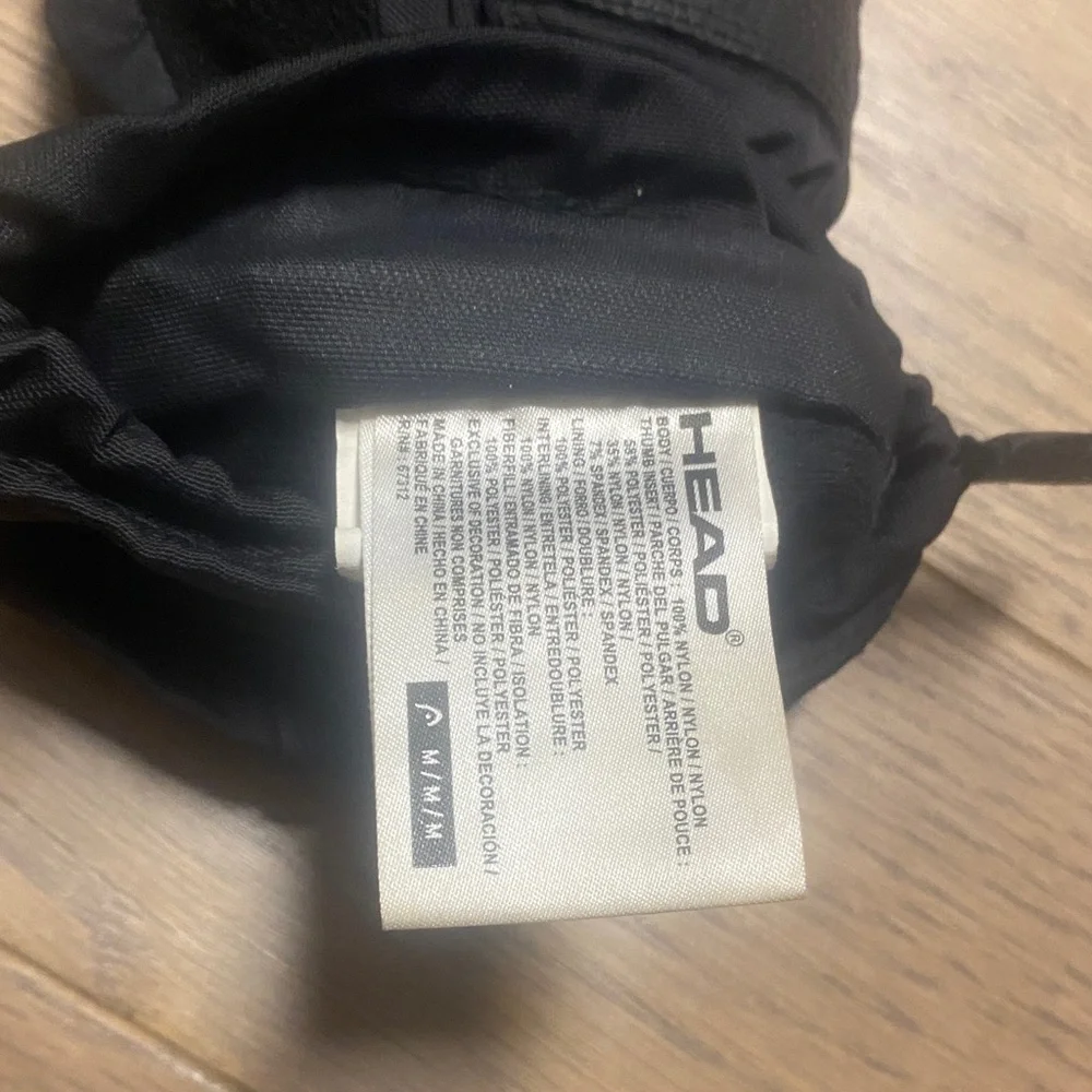 Head Black Kids Ski Gloves